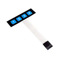 Tastatură membranală 1x4 pentru Arduino