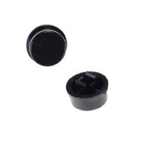 Buton pentru mikroswitch - Negru, 12 x 12 x 7,3 mm