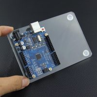 Placă acrilică transparentă neagră pentru Arduino