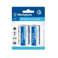 Baterie alcalină C LR Westinghouse (AM2, BABY, MN1400, E93, 14A); 1,5V - 2 bucăți