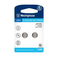 Baterie alcalină rotundă Westinghouse LR54 (AG10, LR1130, 389, 189, GP89A, SR54) - 2 bucăți; 1,5V