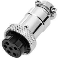Conector 16 mm GX16 - 6 pini - Femelă