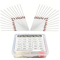 Set de diode Zener 0,5W 2 - 39V - 300 bucăți