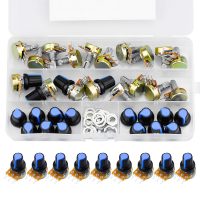 Set de potențiometre liniare WH - 148 15 mm 1K - 1M Ohm - 18 bucăți