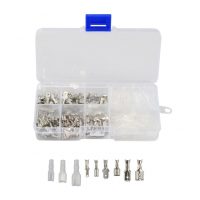 Set de conectori faston 2,8; 4,8; 6,3 mm cu capace - 180 bucăți
