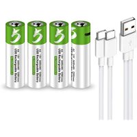 Baterii AA de încărcare USB - 4 bucăți