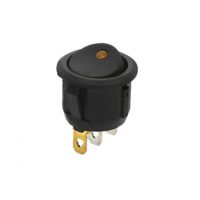 Comutator oscilant cu LED 250VAC 6A - galben