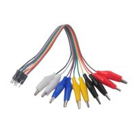 Cablul DuPont M cu cleme pentru crocodil - Colorat, 20 cm, 10 bucăți