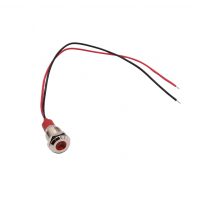 Indicator LED luminos - Roșu, 10 - 24V, 10 mm