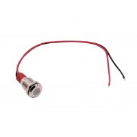Indicator LED luminos - Alb, 10 - 24V, 10 mm