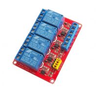Modul releu 5V - 4 canale cu comutator de nivel