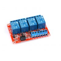 Modul releu DC 12V - 4 canale cu comutator de nivel