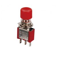 Comutator cu buton DS-612 - Roșu