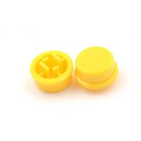 Buton pentru microcomutator - Galben, 6 x 6 x 7,3 mm