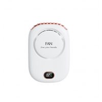 Ventilator multifuncțional pe gât - Alb