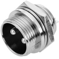 Conector 16 mm GX16 - 2 pini - Mascul pentru panou
