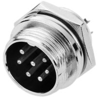 Conector 16 mm GX16 - 8 pini - Mascul pentru panou
