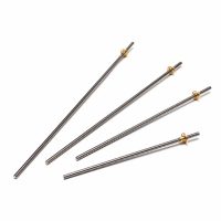 Bară filetată trapezoidală, T8 x 8, P2, filet drept, cu piuliță - 500 mm