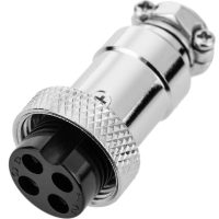 Conector 20 mm GX20 - 4 pini - Femelă