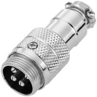 Conector 20 mm GX20 - 4 pini - Mascul