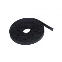 Curea dințată GT2 6 mm cu fibre de sticlă - Deschisă, 1 metru