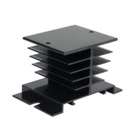 Răcitor din aluminiu pentru relee SSR monofazate, până la 40A - Negru