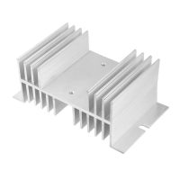 Răcitor din aluminiu pentru relee SSR monofazate, până la 100A - Tip M, Argintiu
