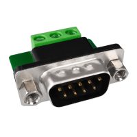 D-Sub DB9 masculin cu șuruburi de blocare RS232 adaptor pe terminal