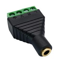 Adaptor jack 3.5 mm la terminal de 4 pini - Femeie