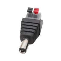 Conector DC cu terminal cu arc 5,5 x 2,1 mm - Bărbat