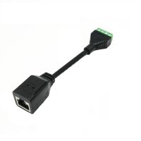 Adaptor cablu RJ45 la terminal cu 4 pini - Femeie