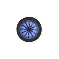 Roată stilizată 65 mm - disc albastru cu 12 raze
