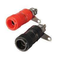 Conector banana pentru panou - Femelă JS-910B 4 mm, 1 pereche