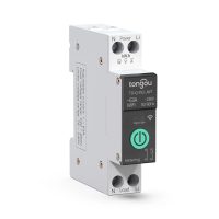 Releu WiFi pe șină DIN TUYA cu măsurarea consumului - 16A, măsurare kWh, W, A, V