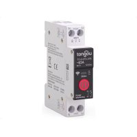 Relé wifi TO-Q-SY2-JWE pe șină DIN eWeLink cu măsurarea consumului - 63A, măsurarea kWh, W, A, V