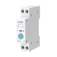 Releu WiFi pe șină DIN TUYA cu măsurarea consumului - 16A, măsurare kWh, W, A, V