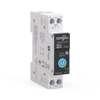 Relé wifi TO-Q-SY2-JWE pe șină DIN eWeLink cu măsurarea consumului - 63A, măsurarea kWh, W, A, V