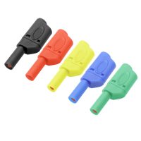Conector banana cu capac din plastic - 4 mm, 10 bucăți