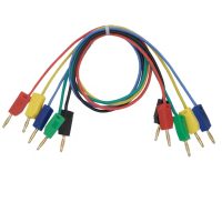 Set de cabluri cu conectori banana de 2mm - 10 bucăți