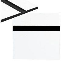 Laminat gravat 600 x 300 x 1,3 mm - Alb, Negru