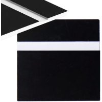 Laminat gravat 600 x 300 x 1,3 mm - Negru, Alb