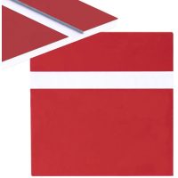 Laminat gravat 600 x 300 x 1,3 mm - Roșu, Alb