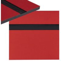 Laminat gravat 600 x 300 x 1,3 mm - Roșu, Negru