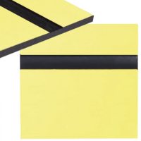 Laminat de gravare 600 x 300 x 1,3 mm - Galben, Negru