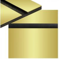 Laminat de gravare 600 x 300 x 1,3 mm - Auriu, Negru