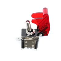 Comutator robust cu capac - On/Off 20A 12V Roșu