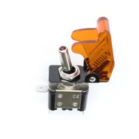 Comutator robust cu capac - On/Off 20A 12V Portocaliu