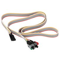 Buton de pornire și resetare PC cu diode
