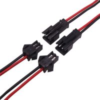 Conector JST SM 2P 2,54 mm cu fire mascul + femelă - 200 mm
