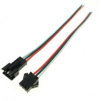 Conector JST SM 3P 2,54 mm cu fire masculin + feminin - 200 mm